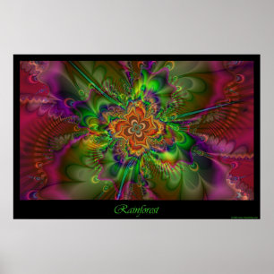 Póster Poster de selva tropical