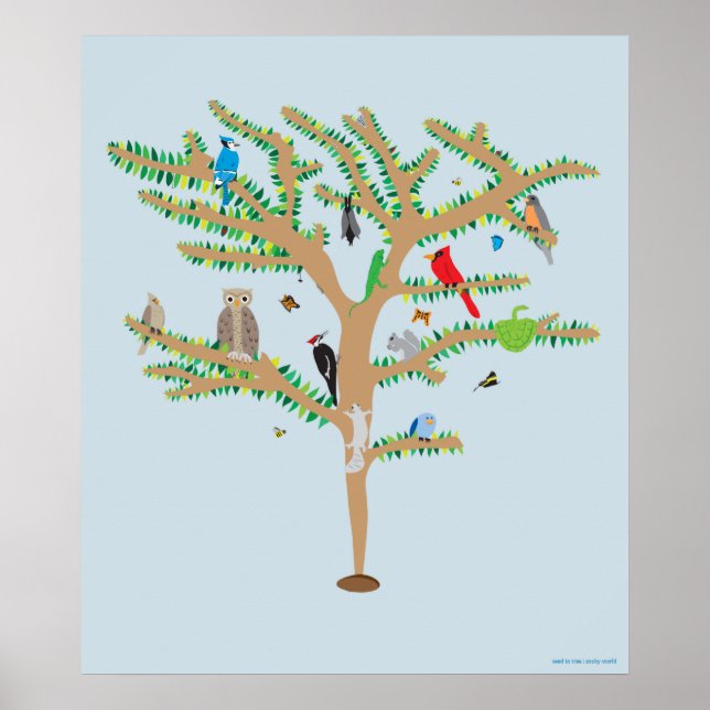 Póster Poster de Semilla a árbol (Frente)