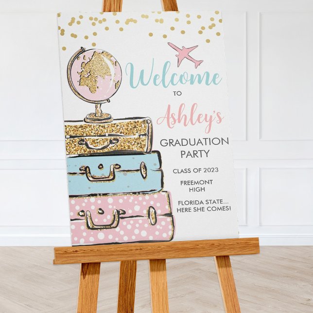 Póster Poster de señalización de bienvenida de la maleta  (Subido por el creador)