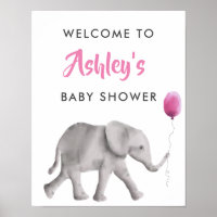 Poster de señalización de bienvenida para elefante
