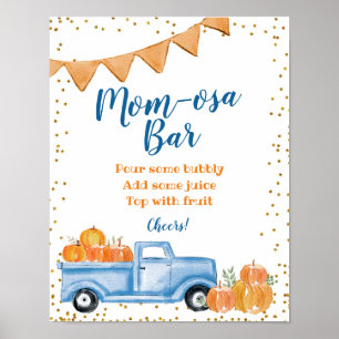 Póster Poster de señalización de la barra Mimosa del cami