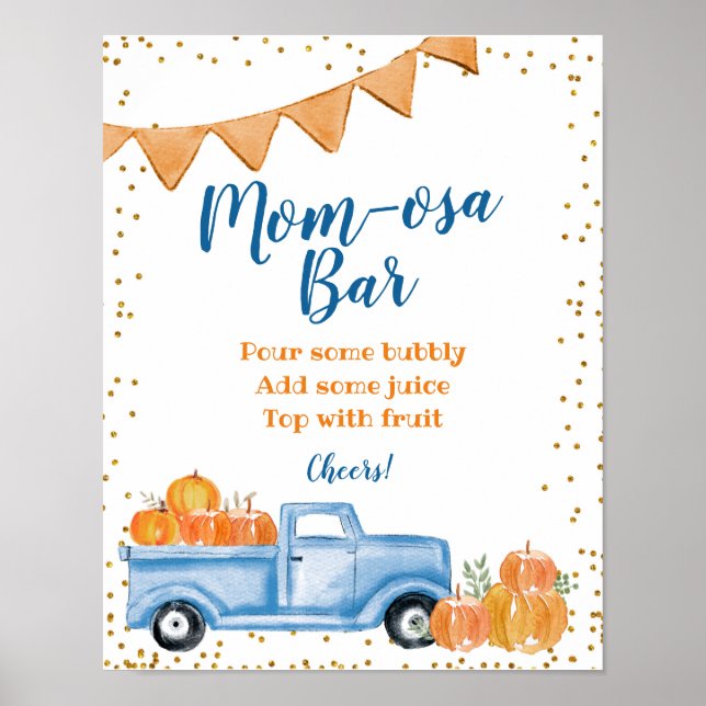 Póster Poster de señalización de la barra Mimosa del cami (Frente)