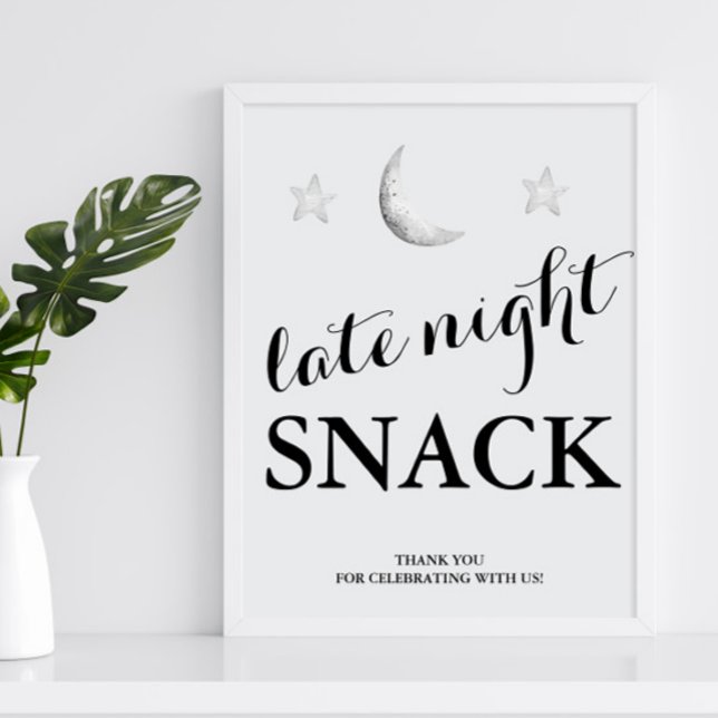 Póster Poster de señas de boda de aperitivos de noche (Subido por el creador)