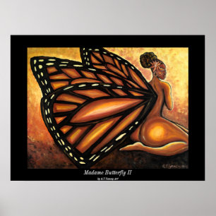 Póster Poster de señora Butterfly II