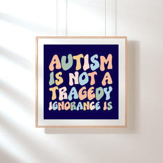 Póster Poster de sensibilización sobre el autismo