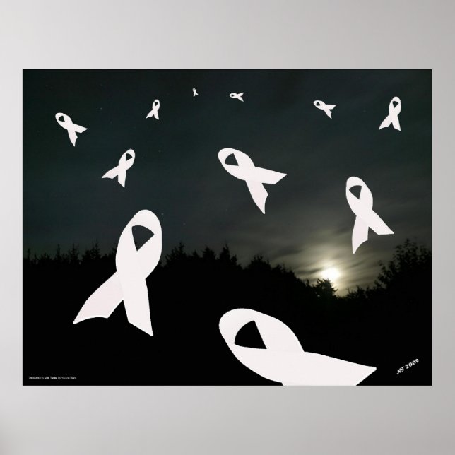 Póster Poster de sensibilización sobre el cáncer de pulmó (Frente)