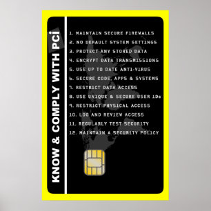 Póster POSTER de sensibilización sobre seguridad PCI