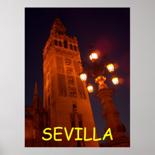 Póster Poster de Sevilla Catedral-España