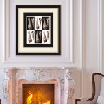 Póster Poster de Shell Art Decó Vintage ultramoderno<br><div class="desc">Este maravilloso poster de conchas marinas se puede imprimir hasta el "Tamaño colosal" de Zazzle - o se puede hacer pequeño. Gran decoración para una casa de playa. Un regalo para tu peatón favorito.</div>