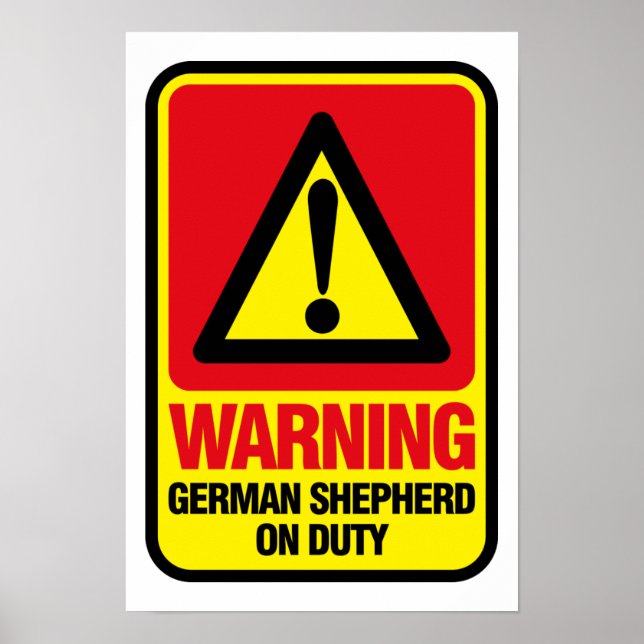 Póster Poster de Shepherd de Alemania (Frente)