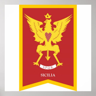 Póster Poster de Sicilia Italia