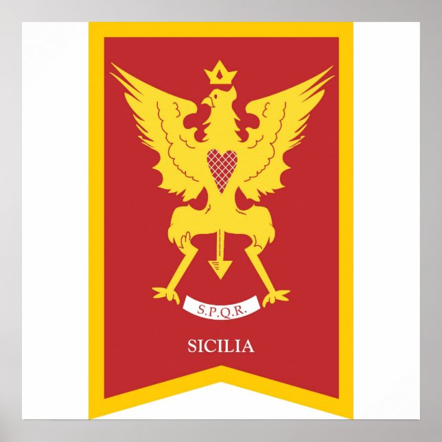 Póster Poster de Sicilia Italia (Frente)