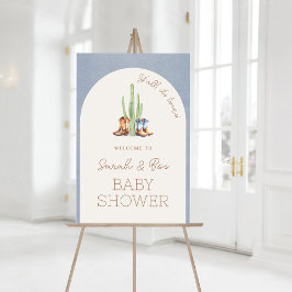 Póster Poster de signo de bienvenida de Baby Shower de lo