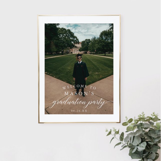Póster Poster de signo de bienvenida de la fiesta de grad (Subido por el creador)