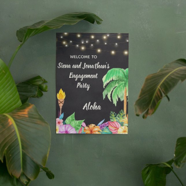 Póster Poster de signo de bienvenida del Fiesta Luau trop (Subido por el creador)