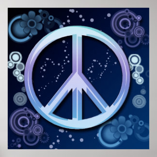 Póster Poster de signo de paz