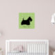 Póster Poster de silueta negra de perro de Scottish Terri (Nursery 2)
