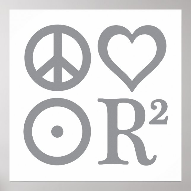 Póster POSTER de símbolos de PLUR (Frente)