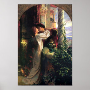 Póster Poster de sir Frank Dicksee, de Romeo y de Juliet