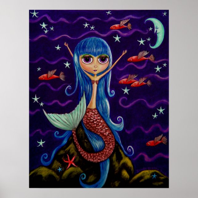 Póster Poster de Sirenas de Pescado Volador (Frente)