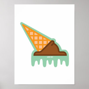 Póster Poster de situación pegajosa