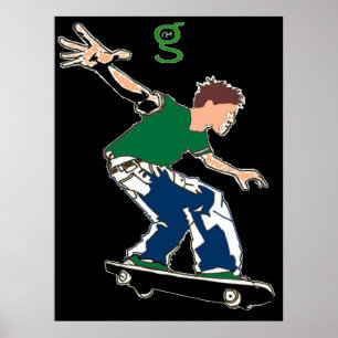 Póster Poster de skateboard de I'm G Skateboards
