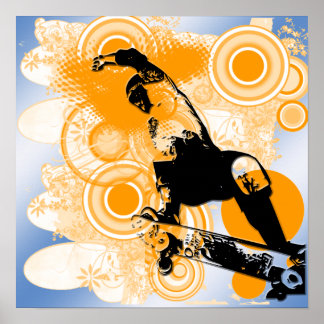 Póster Poster de Skateboarding Air
