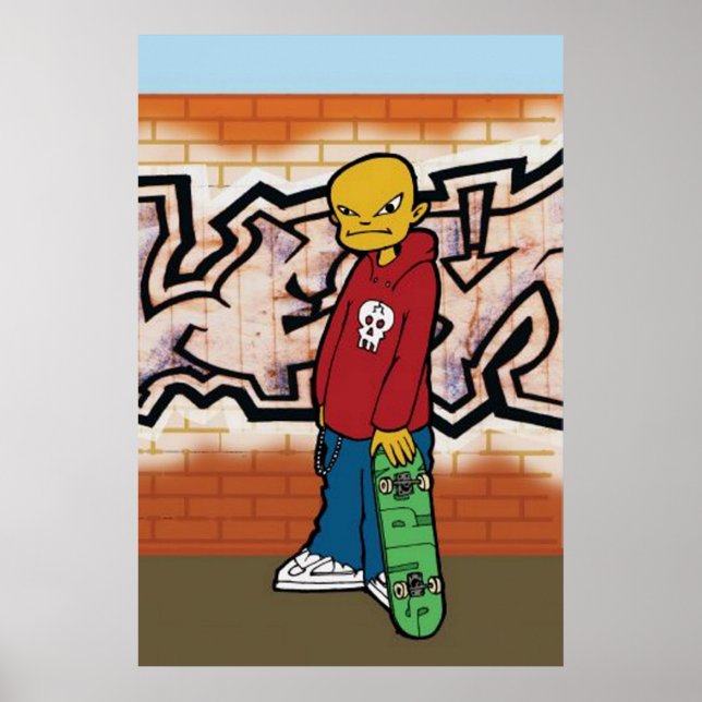 Póster Poster de Skaters Alley (Frente)