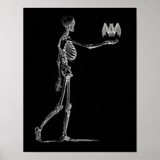 Póster Poster de Skeleton y Bat