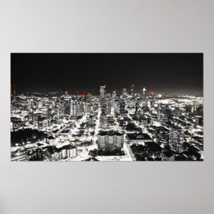 Póster Poster de Skyline de Seattle