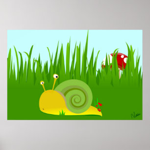 Póster Poster de Snail confuso
