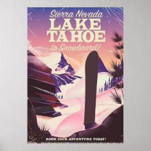 Póster Poster de snowboard de los Estados Unidos