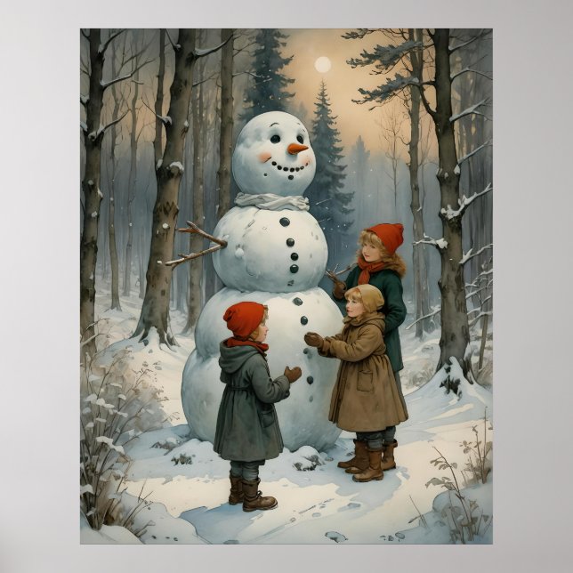 Póster Poster de Snowman Builders (Frente)