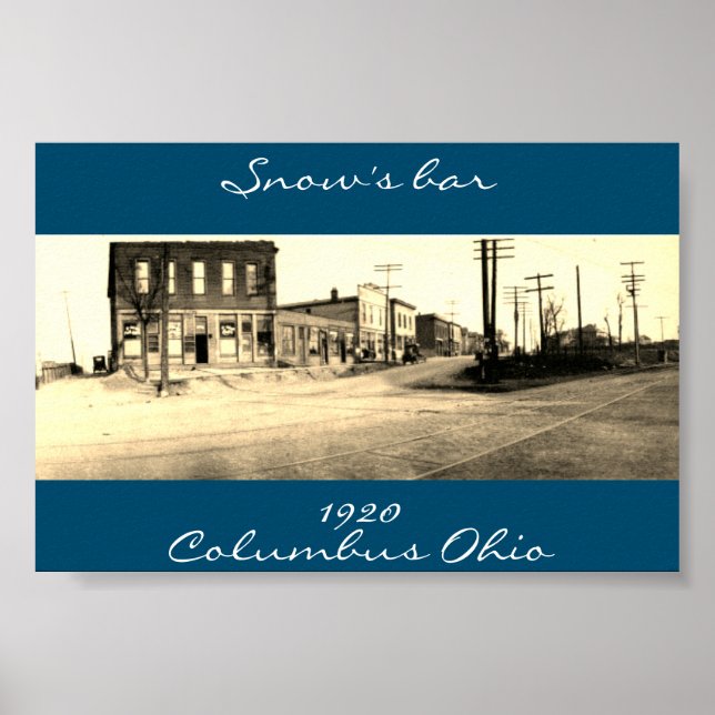 Póster Poster de Snow's Bar Columbus Ohio (Frente)
