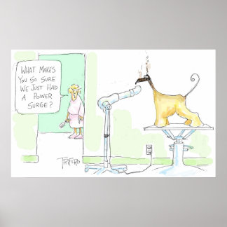 Póster Poster de sobrecarga eléctrica