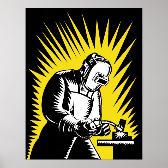 Póster poster de soldadura de soldadura de soldadura de s (Frente)