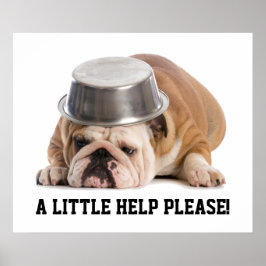 Póster Poster de solicitud de ayuda