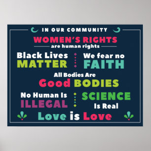 Póster Poster De Solidaridad En Nuestra Comunidad