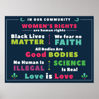 Póster Poster De Solidaridad En Nuestra Comunidad