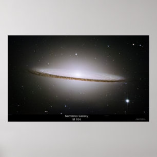 Póster Poster de Sombrero Galaxy (M104)
