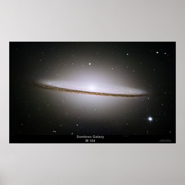 Póster Poster de Sombrero Galaxy (M104) (Frente)