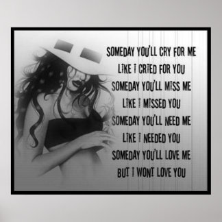 Póster Poster de Someday