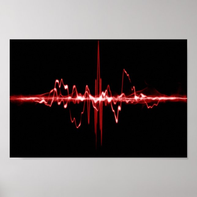 Póster Poster de sonido rojo (Frente)