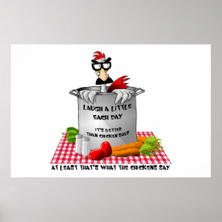 Póster Poster de sopa de pollo