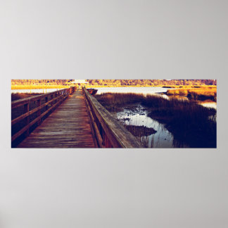 Póster Poster de South Carolina Sunset 36x12