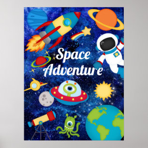 Póster Poster de Space Adventure Kid