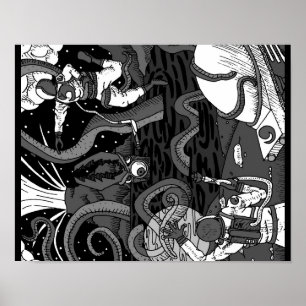 Póster Poster de Space Kraken