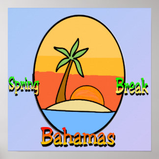 Póster Poster de Spring Break Bahamas