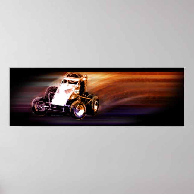 Póster Poster de Sprint Car (Frente)