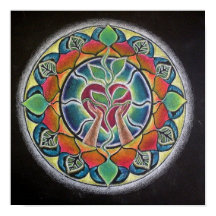 Poster de Sprout Heart Mandala